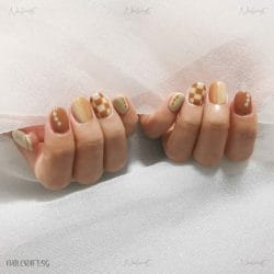 🧡 Warm Checkerboard Nails 💅🧡 溫色棋盤格美甲 💅 Warm Checkerboard Nails